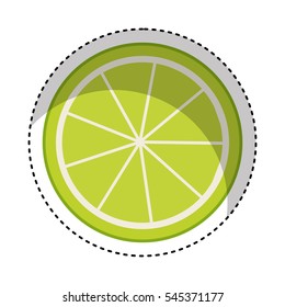 lemon citrus fruit icon vector illustration design
