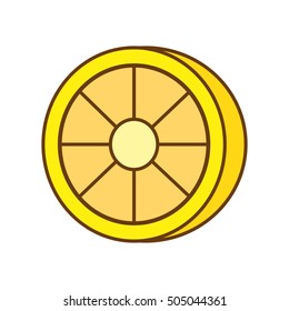 lemon citrus fruit isolated icon vector illustration design