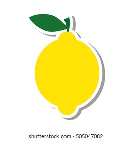 lemon citrus fruit isolated icon vector illustration design