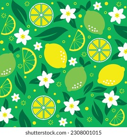 lemon citrus pattern background design