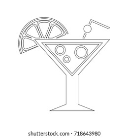 lemon cocktail icon