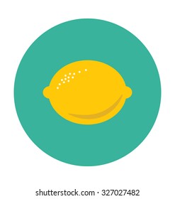 Lemon Colored Vector Icon