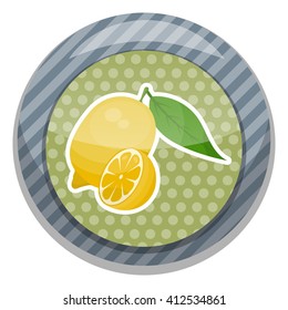 Lemon colorful icon