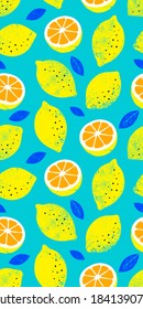 farbenfrohe, nahtlose Muster. Trendfarbener Sommerhintergrund. Vektorheller Druck für Stoff oder Tapete.