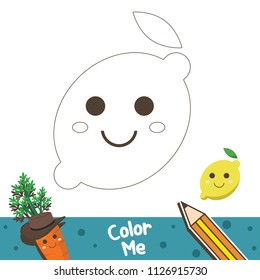 Lemon Coloring image for Kids