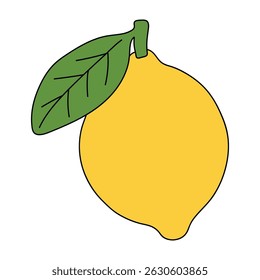 Lemon coloring pages for kids. Trace and color Lemon. Lemon fruit flashcard for kids vector illustration. Letters L is for Lemon. Fun fruit worksheets printable for kids activity.