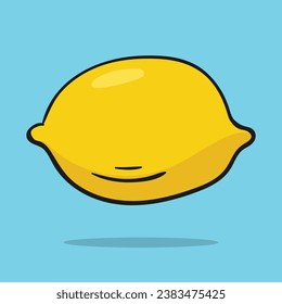 limón. Concepto aislado. Vector de estilo de caricatura plana