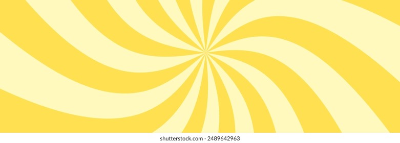 Lemon corbet ice-cream. Sun rays. Sunburst. Fresh Summer background