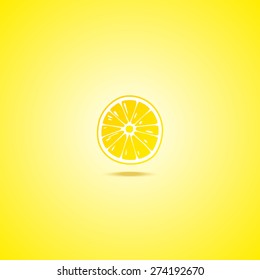 Lemon cross section background