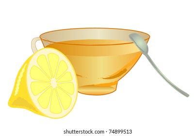 lemon and a cup of tea