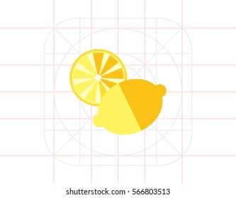 Lemon and cut lemon half
