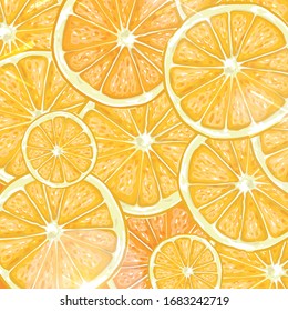 lemon cut pattern background vector