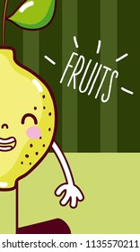 Lemon cute cartoon
