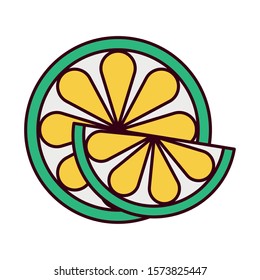 Lemon design, Fruit healthy organic food sweet and nature theme Vector illustration