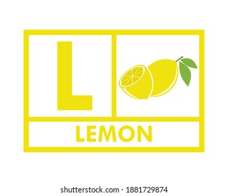 Ilustración del logotipo de diseño limón