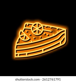 lemon desserts neon light sign vector. lemon desserts illustration