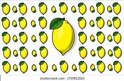 Lemon drawing effects. Used for background images