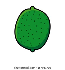 lemon drawing over white background vector illustration
