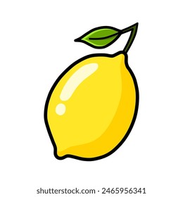 lemon drawing in a simple style. You can use it for children books, web design, posters, campaigns, and many more. 