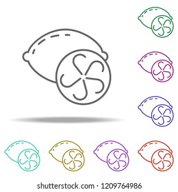 lemon dusk icon. Elements of Vegetables in multi color style icons. Simple icon for websites, web design, mobile app, info graphics