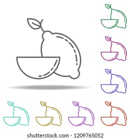 lemon dusk icon. Elements of Vegetables in multi color style icons. Simple icon for websites, web design, mobile app, info graphics