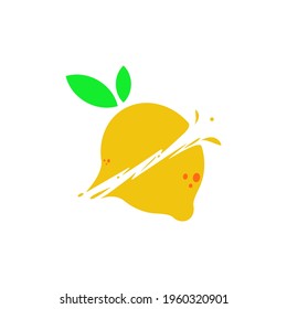 lemon flat with cut slash effect