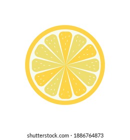 Lemon flat design. Vector Illustration