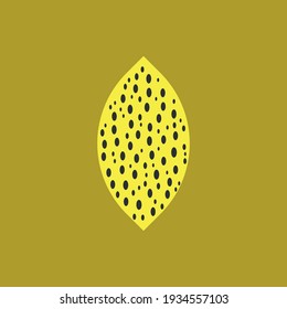Lemon flat icon. Sour fruit symbol. Antihypertensive drug sign Logo design element