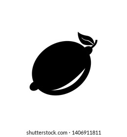 Lemon flat icon vector illustration.