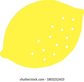 lemon flat illustration vector icon