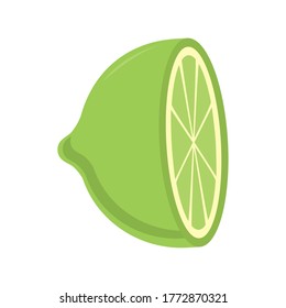 lemon flat style icon design, Fruit healthy organic food sweet and nature theme Vector illustration