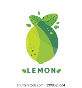 Lemon flat style modern,or logo lemon