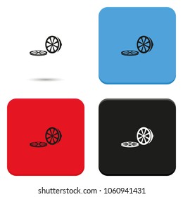 Lemon flat vector icon.