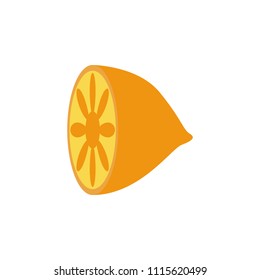 lemon floor colored illustration. Element of colored food icon for mobile concept and web apps. Detailed lemon floor icon can be used for web and mobile on white background