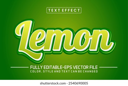 Lemon font Text effect editable
