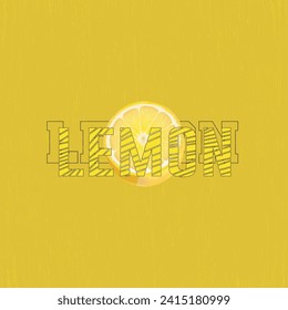 Lemon - Fresh colors and minimalist artwork style. Printable design for t-shirts, mugs, cases, etc.