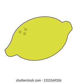 lemon fresh fruit cartoon