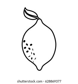 lemon fresh fruit icon