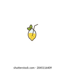 lemon fresh fruit logo ,the art lemon icon logo