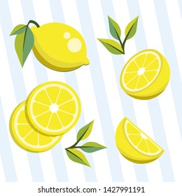 Lemon fresh fruit of summer