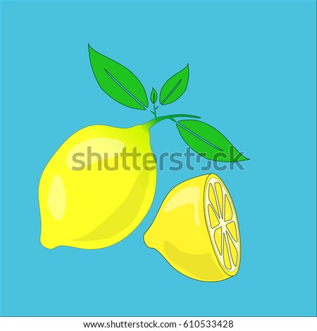 lemon. Fresh lemon fruits