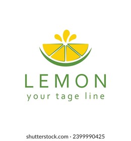 Lemon fresh logo fruit design icon Vector Illustration.