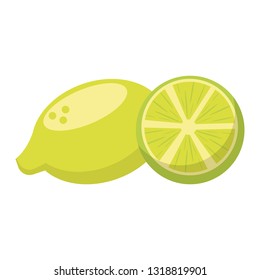 lemon fresh vegetable cartoon