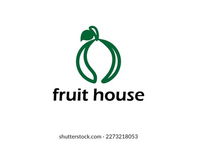 lemon fruit art logo design vector symbol icon illustration