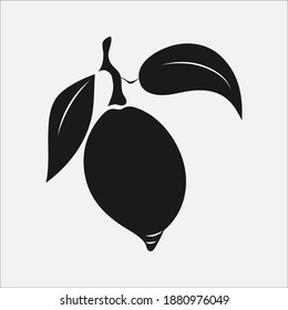 Zitronenfruchtsymbol, handgezeichnet, Vektorgrafik 10