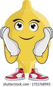 Lemon Fruit Cartoon Character Design Graphic suitable for your design needs: logos, illustrations, animations, t-shirt designs, etc