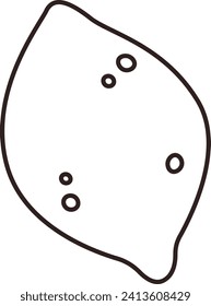 Lemon Fruit Doodle Vector Illustration