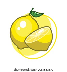 Malerei auf Zitronenfrucht