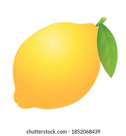 Lemon Fruit Emoji Vector Design. Art Illustration Agriculture Farm Product.