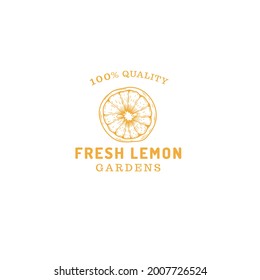 lemon fruit farm store logo